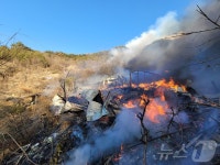 하동 고전면 주택 화재 산불로 번져…헬기 동원 진화중(상보)