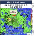무주에 대설주의보…퇴근길까지 전북 동부 등 비·눈 계속