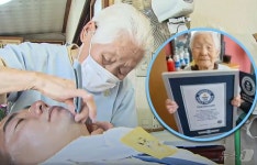 원한 품지 말고, 질투하지 말라…108세 최고령 이발사의 장수 비결