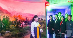 北 미곡리 계급교양실 조명…투철한 반제계급의식