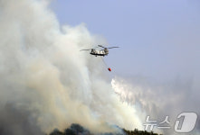 좀처럼 꺼지지 않는 산불