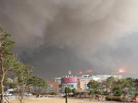 산불로 안동 시가지가…거리에 사이렌 소리·짙은 연기 가득