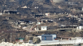 화마 피해 입은 영덕 석리마을