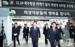 헌화하고 나오는 김영록 전남지사
