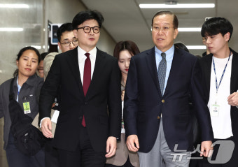 권영세 비대위원장 만난 한동훈 전 대표