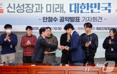 정책제안서 전달받는 안철수