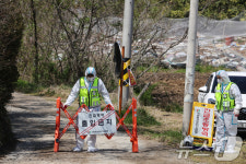 돼지농가 구제역 출입 통제