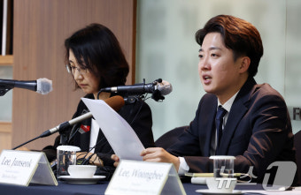 이준석 후보, 외신기자 간담회