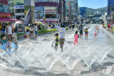 부산 해운대 구남로 고운바다길 분수 3일부터 운영