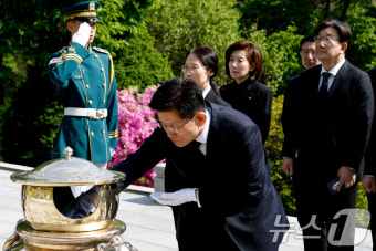 김문수, 박정희 전 대통령 묘역 참배