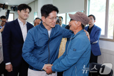장자마을 찾은 김문수 후보