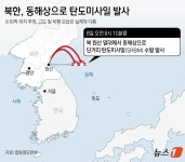 [그래픽] 북한, 동해상으로 탄도미사일 발사