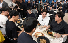이준석, 대구 찾아 경북대 학생들과 점심