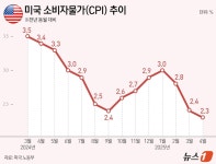 [그래픽] 미국 소비자물가(CPI) 추이