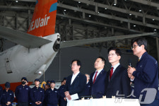 항공정비업체 한국항공서비스 찾은 김문수 후보