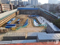 용인 옛 기흥중 다목적체육시설 공사 23개월 만에 재개