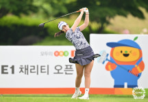 이채은2, E1 채리티 2R 단독 선두…147번째 대회서 첫 우승 도전