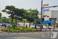 도심 속 나무 그늘 쉼터