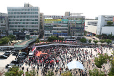 김문수 후보, 안산문화광장 유세