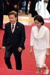 국회 도착한 이재명 대통령과 김혜경 여사