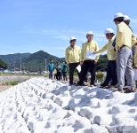 이한경 본부장, 장마철 대비 진안군 하천 재해복구 현장 점검