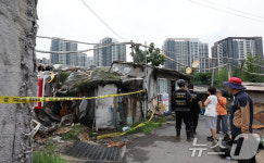 강남 구룡마을 빈집서 화재…1시간 반 만에 완진