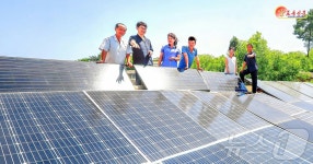 北 자연에너지 적극 이용 태양광 발전 조명