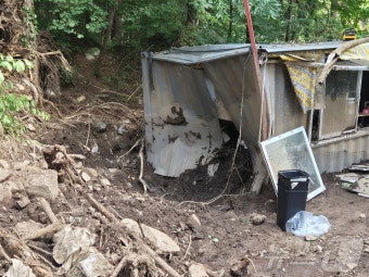 처참한 가평 캠핑장 산사태 현장