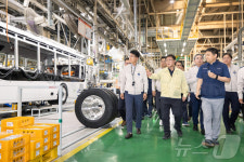 김성환 환경부 장관, 전기차 공장 방문