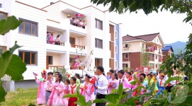 北, 회령시 창태축산농장 살림집 입사모임 개최
