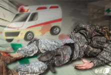 연천 도로서 군용 차량 전복사고…군인 8명 부상