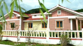 北 고성군 봉죽농장·순학농장에 들어선 새 살림집들