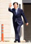 양산 평산마을 도착한 조국