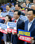 민주당 주도 상법 개정안 본회의 통과, 규탄하는 국민의힘