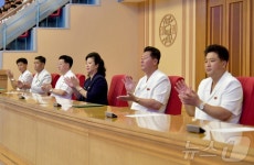 北 청년절 맞아 열린 대학생체육경기대회서 태권도사범단 시범출연
