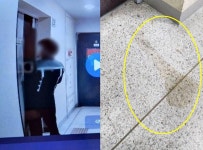 엘베 문앞 서서 노상 방뇨한 배달 기사…복도에 소변 흥건