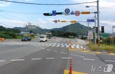 국도 4호선 옥천읍 원각~동이면 세산리 과속 구간단속