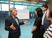 정근식 서울시교육감, 행당중학교 운영 현황 점검