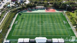 김제체육공원 인조잔디 축구장 재개장…대한축구협회 1등급 인증