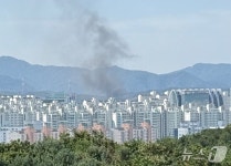 춘천 퇴계농공단지 한 건물 화재…소방 진화 중