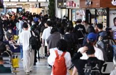 귀경객들로 북적이는 고속버스터미널