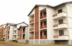 北 문덕군 입성농장에 들어선 새 주택들