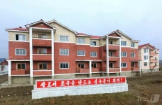 北 평양시 호남농장에 들어선 새 주택들…문화농촌의 새 풍경