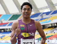 나마디 조엘진, 전국체전 육상 남자 200m 우승