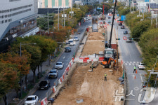 광주도시철도 2호선 공사 한창