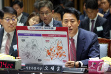 [국감]정비사업 관련 자료 들어보이는 오세훈 시장