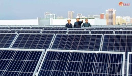시범건설한 北 계통연결형 태양빛 발전소…주민 생활에 이바지