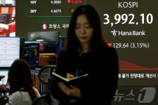 장중 4000선 붕괴된 코스피