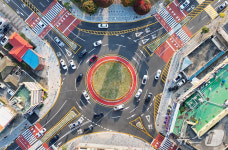 서산 중앙호수공원 사거리 회전교차로 효과 5분→30초로 단축