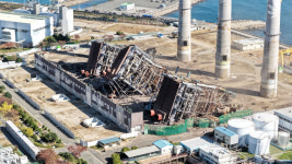 발파 해체된 울산화력 붕괴 현장